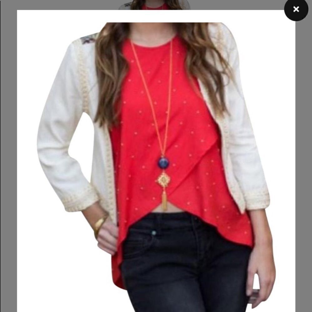 KNOT SISTERS RED SHORTS SET